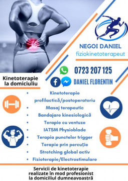 Kinetoterapie/ Fizioterapie la domiciliu client/ Masaj la domiciliul meu